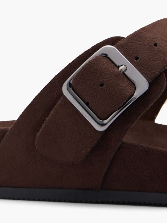 Graceland Sandal med tå-split Brun 138858 6