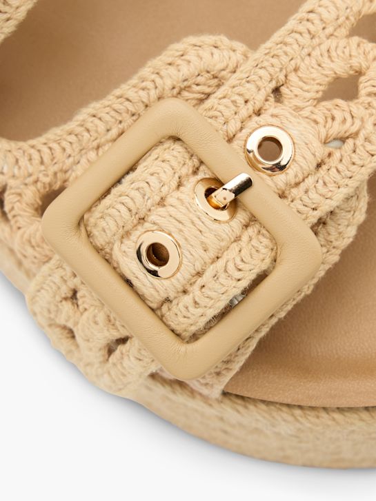Graceland Chinelo com palmilha alta Beige 139354 5