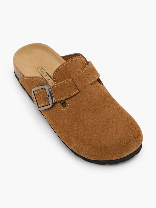 5th Avenue Tieffuß Pantolette Braun 140128 2