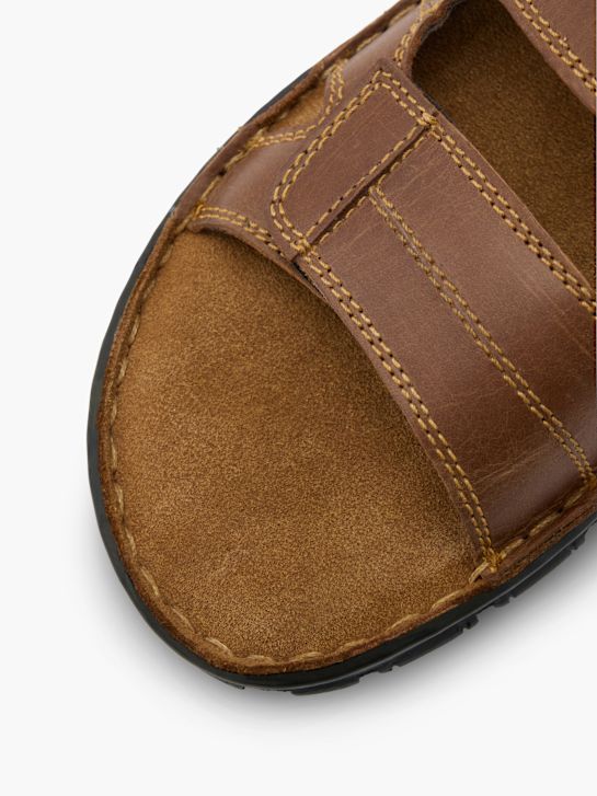 AM SHOE Footbed sandal Brown 140264 5