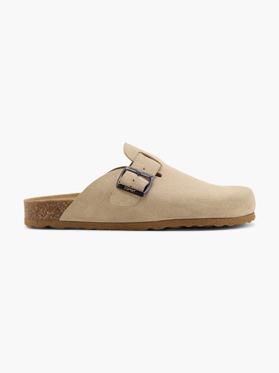 ESPRIT Flache Pantolette Beige 140288 1