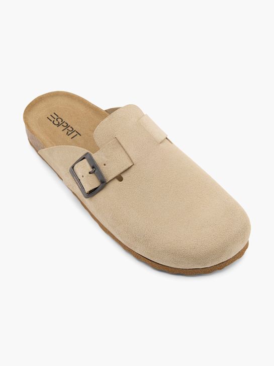 ESPRIT Flache Pantolette Beige 140288 2