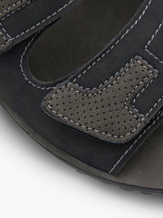Memphis One Flache Pantolette Schwarz 140358 5