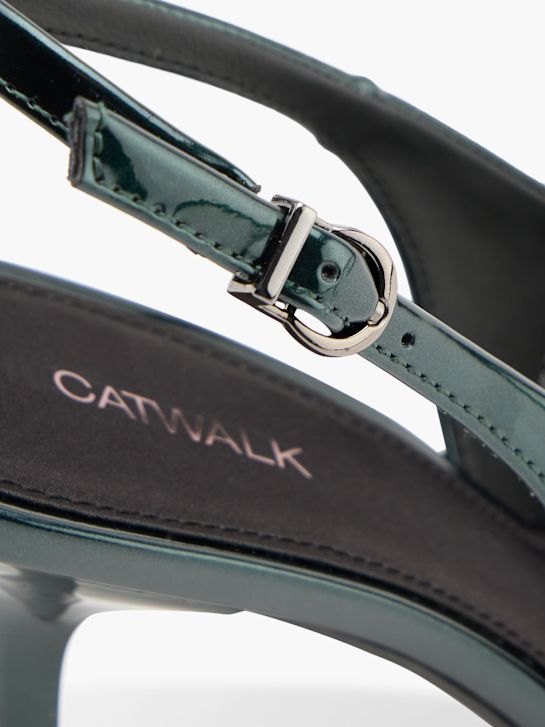 Catwalk Slingback heel Dark green 146904 5