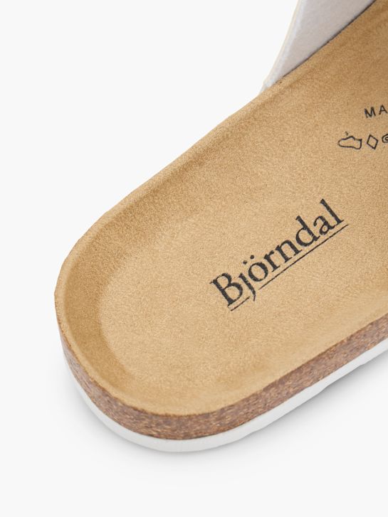 Björndal Otvorene kućne papuče Krem 151084 6
