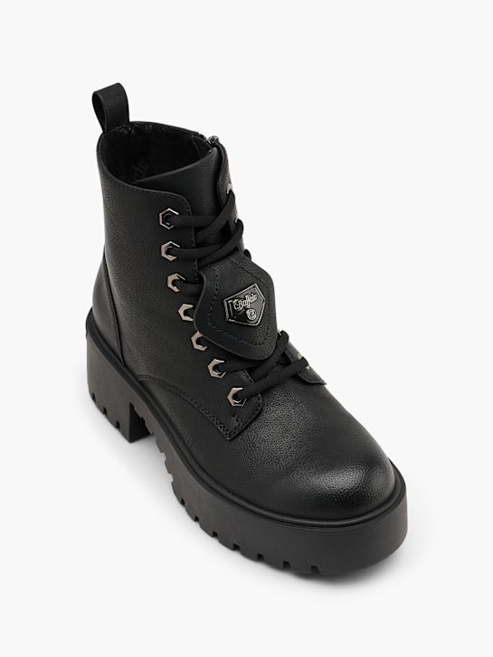 Buffalo Laced ankle boot Black 151895 2