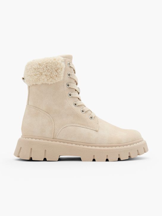 Graceland Lace-up boot Cream 152793 1