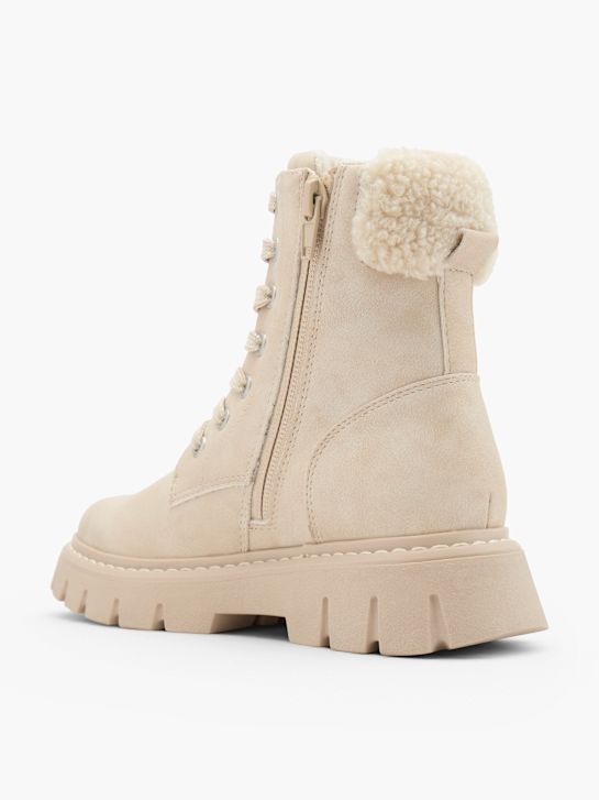 Graceland Lace-up boot Cream 152793 3