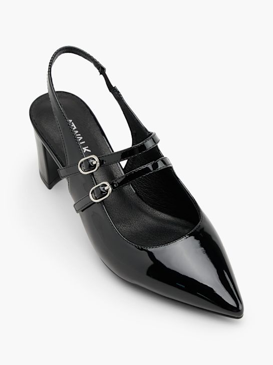 Catwalk Slingback salonke Crna 152957 2