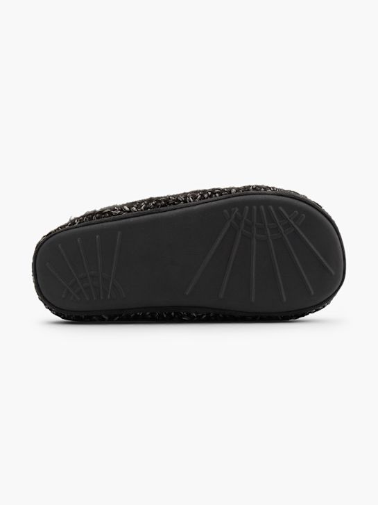 Casa mia Plush slipper Black 158036 4