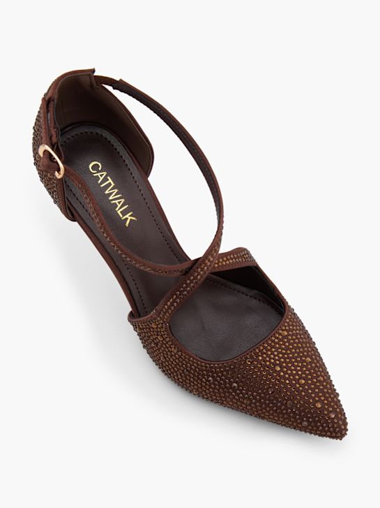 Catwalk Strapped heel Brown 159106 2