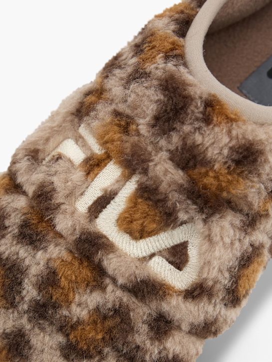 FILA Plush slipper Brown 159108 5