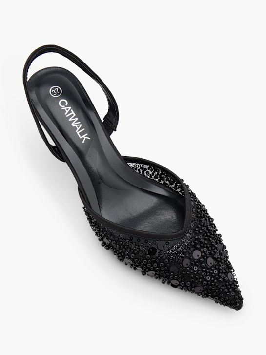 Catwalk Slingback heel Black 160115 2