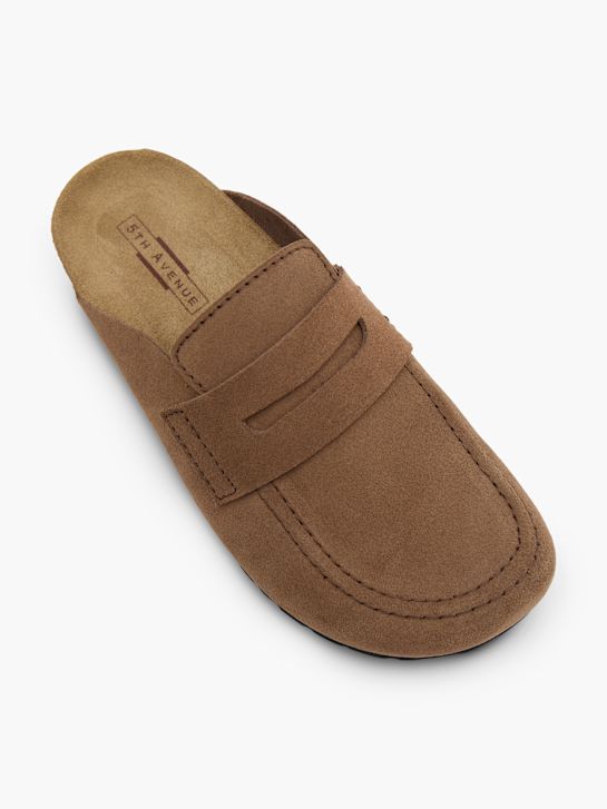5th Avenue Tieffuß Pantolette Braun 160976 2