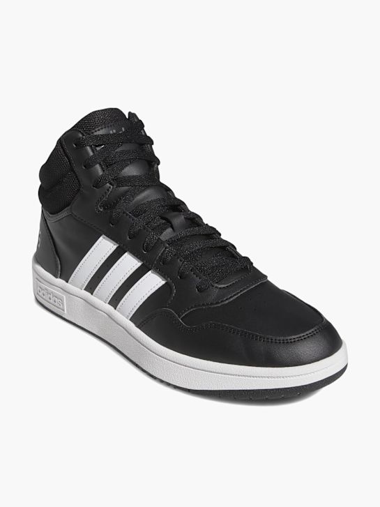 adidas Hoops 3.0 Mid Lifestyle Basketball Classic Vintage Schuh Schwarz 132843 3
