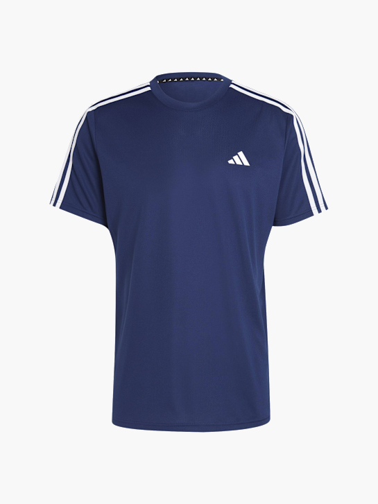 adidas Train Essentials 3-Streifen Training T-Shirt Blau 141207 1