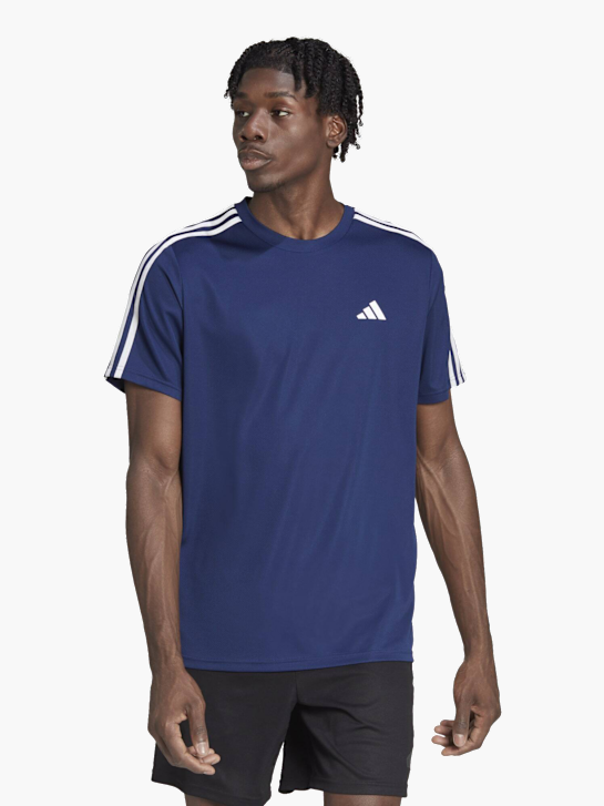 adidas Train Essentials 3-Streifen Training T-Shirt Blau 141207 2