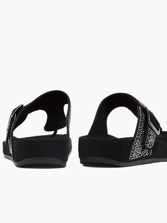 Graceland Sandal med tå-split Sort 21680 4