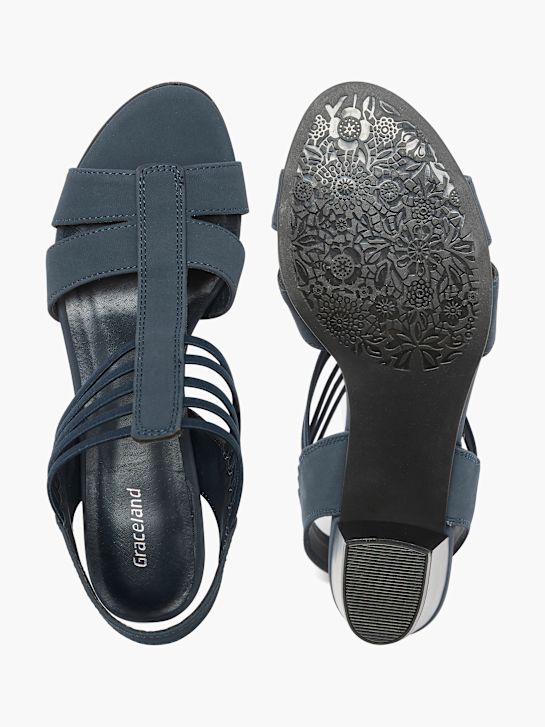 Graceland Sandalette Blau 21344 3
