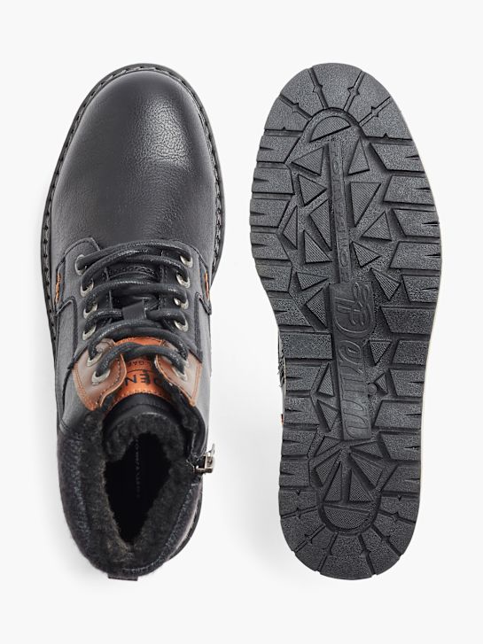 TOM TAILOR Bottes à lacets Noir 172347 3