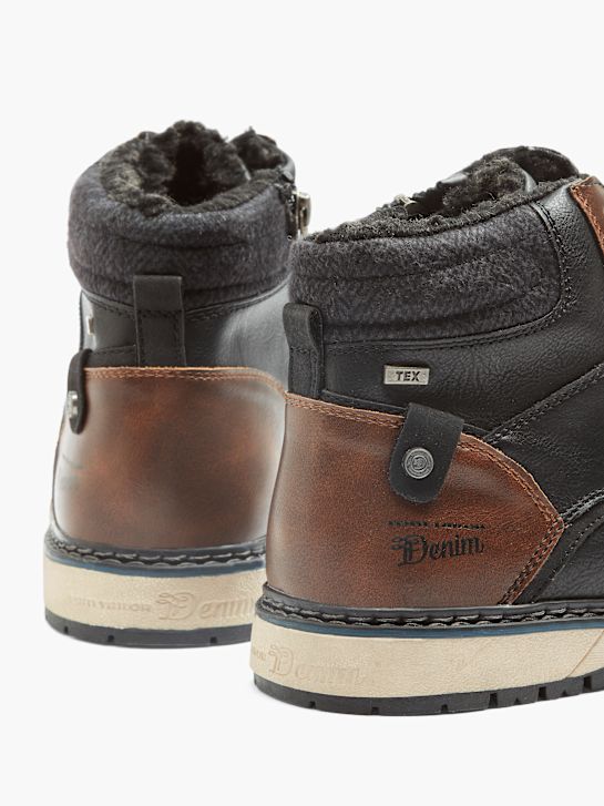 TOM TAILOR Bottes à lacets Noir 172347 4