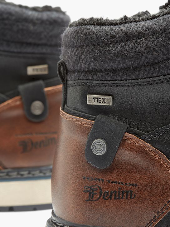 TOM TAILOR Bottes à lacets Noir 172347 5