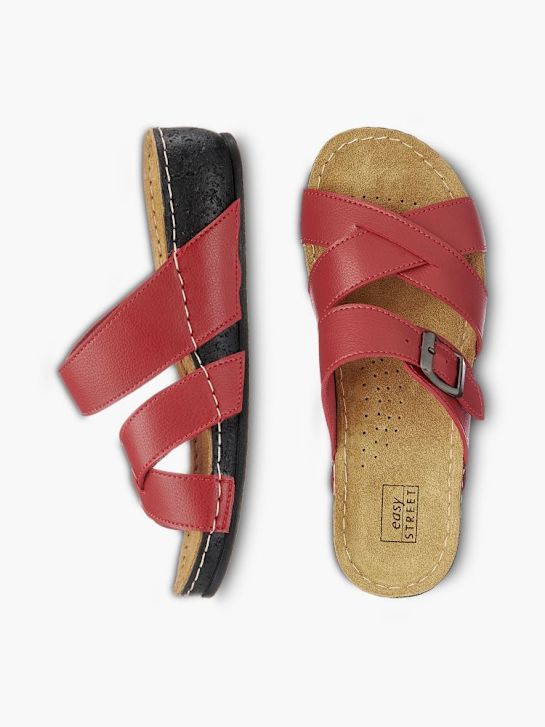 Easy Street Ciabatta con plantare profondo Rosso 21730 4