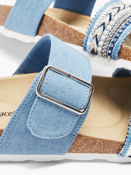 Graceland Ciabatta con plantare profondo Blu 22469 5