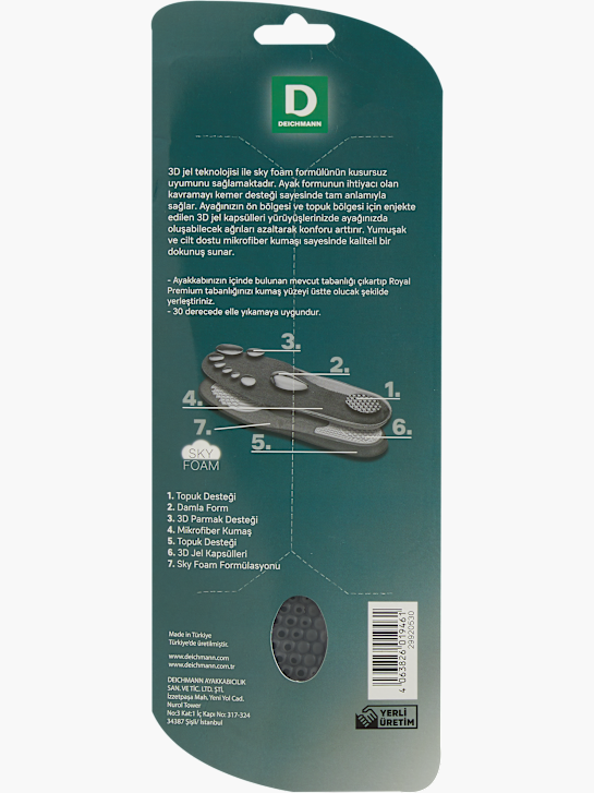 DEICHMANN Soletta per scarpe Nero 26234 2