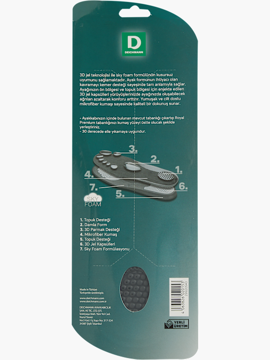 DEICHMANN Стелки за обувки Черен 18329 2