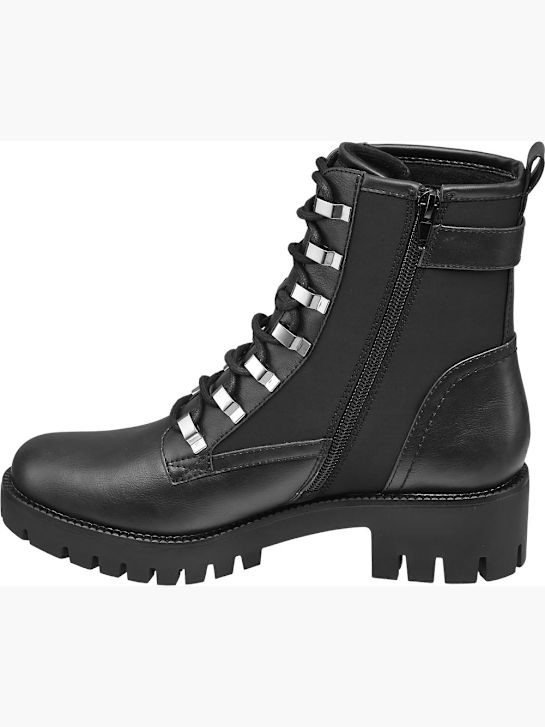 Graceland Botins com cordões Preto 19942 2