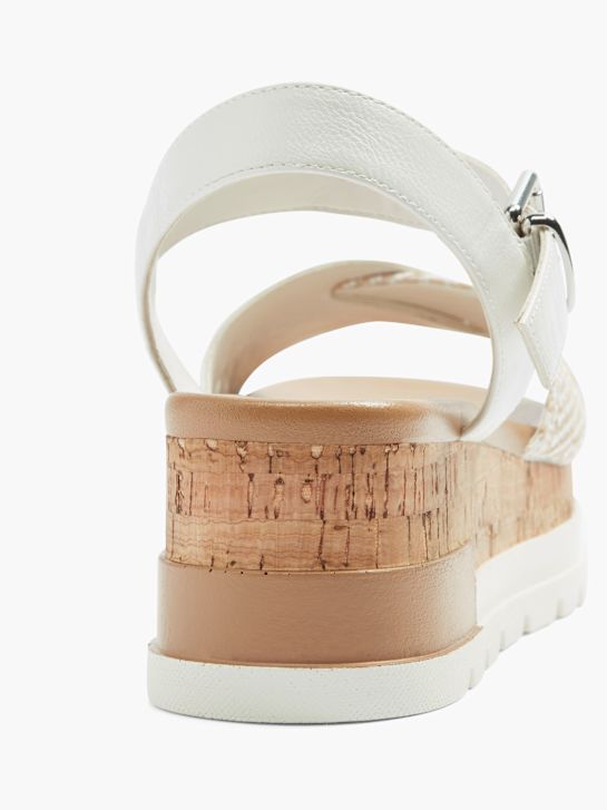 Graceland Højhælet sandal Hvid 2207 4
