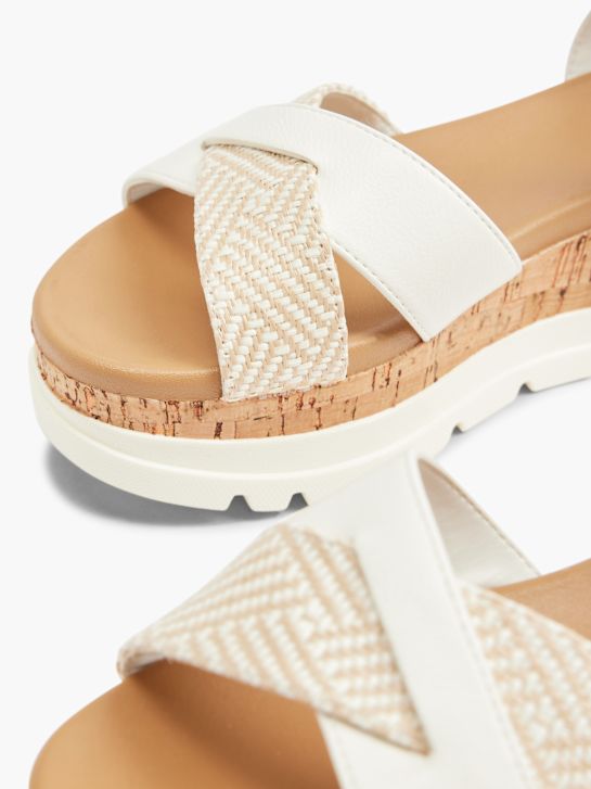 Graceland Højhælet sandal Hvid 2207 5