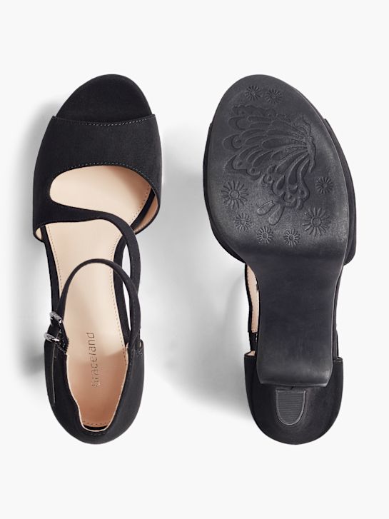 Graceland Peep-toe pump Svart 20160 3