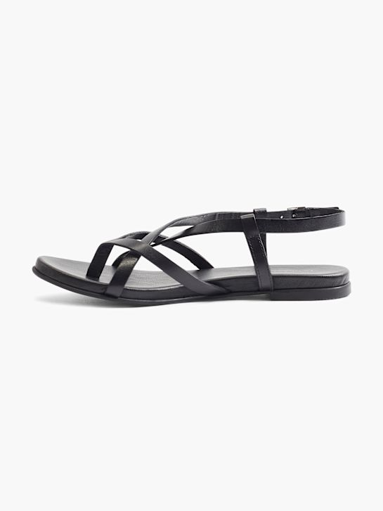 5th Avenue Sandalen-Zehentrenner Schwarz 7703 2