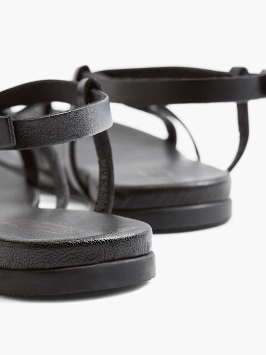 5th Avenue Sandalen-Zehentrenner Schwarz 7703 4