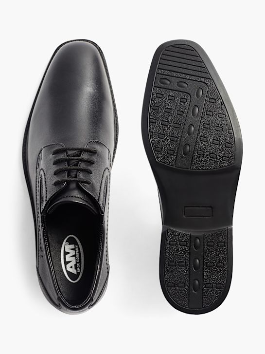 AM SHOE Poslovni čevlji Črna 17075 3