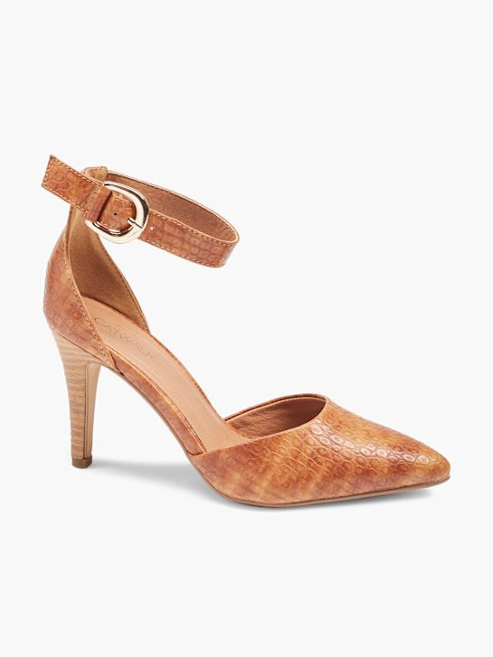 Catwalk Pump med spänne Konjak 23610 6