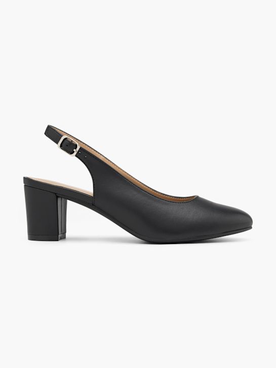 Graceland Slingback pump Svart 53280 1