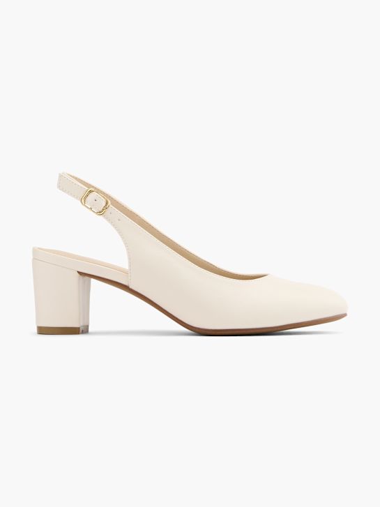 Graceland Sapato de salto com fivela Beige 3122 1