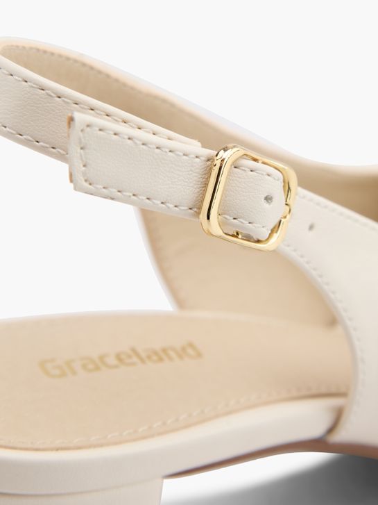 Graceland Sapato de salto com fivela Beige 3122 5