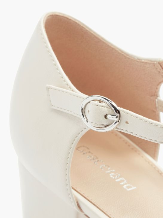 Graceland Sapato de salto com fivela Branco 4994 5