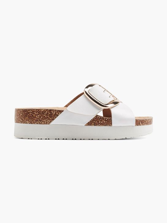Catwalk Ciabatta con plantare profondo Bianco 4998 1