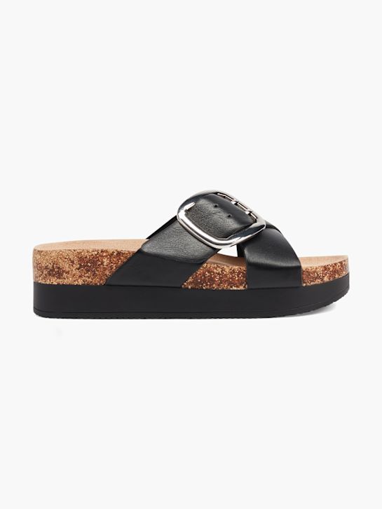 Catwalk Ciabatta con plantare profondo Nero 3124 1