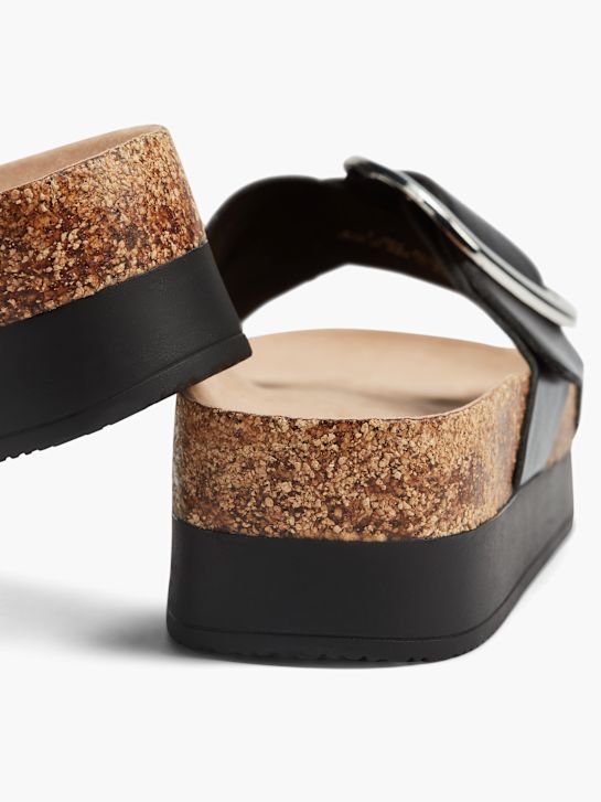 Catwalk Ciabatta con plantare profondo Nero 3124 4