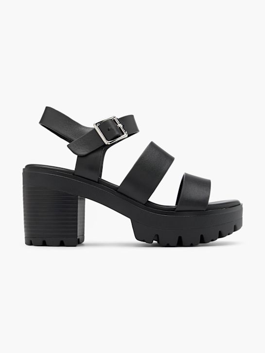 Catwalk Sandál na opätku Čierna 3126 1