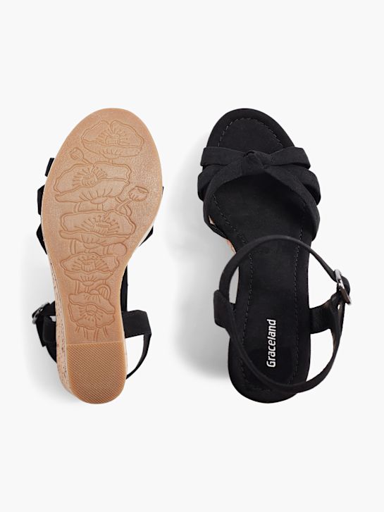 Graceland Sandalette Schwarz 10351 3
