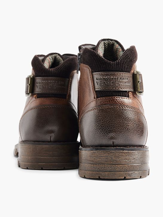 Venice Bota com cordões castanho 5025 4