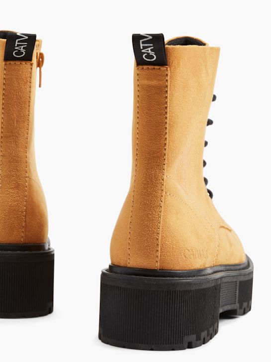 Catwalk Stivale allacciato Giallo 22638 4