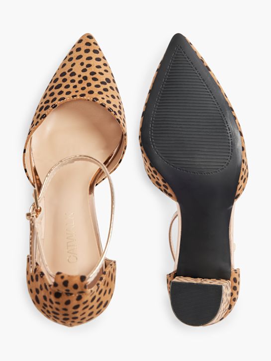 Catwalk Pump med spænde Brun 2280 3